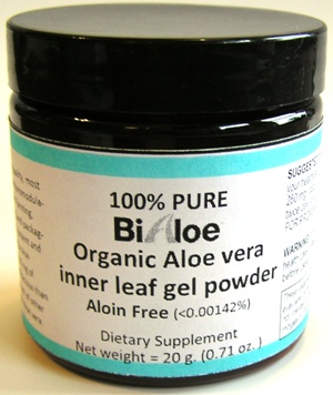 BiAloe® Pure Powder 20 g jar (80 servings)
